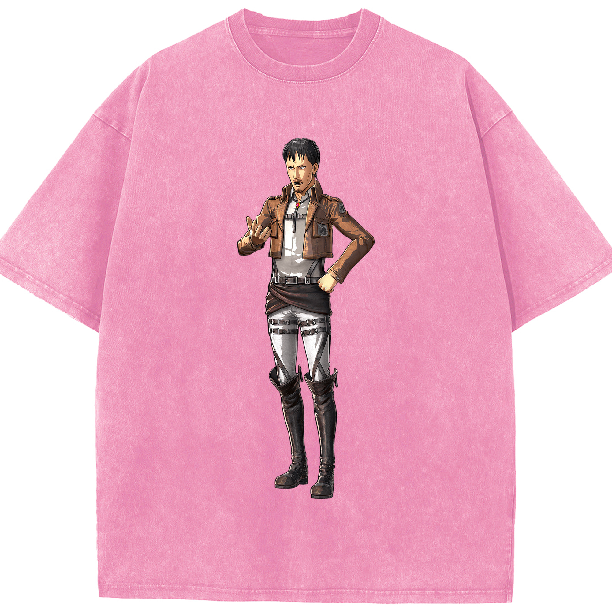 （画像用） 進撃の巨人 Attack on Titan 綿100% ヴィンテージ風 半袖Tシャツ（フロントプリント）